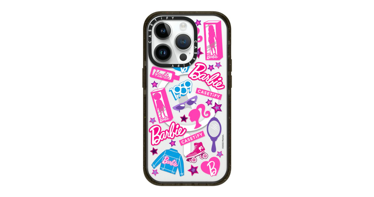 積分兌換｜CASETiFY x Barbie Stickermania iphone 14 pro MagSafe兼容 